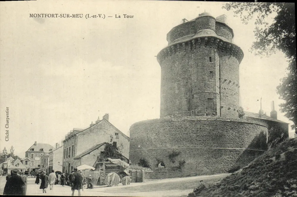 Montfort-sur-Meu (Ille-et-Vilaine) — Die Turm — Cliché Charpentier - Vorderseite