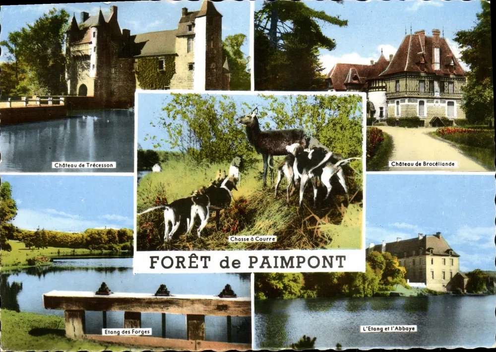 Forêt de Paimpont — Schlösser und Jagd — Éditions Gaby, Nantes - Vorderseite