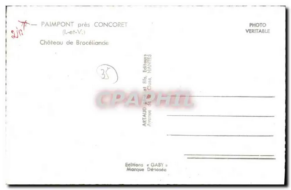 Zamek Brocéliande — Paimpont niedaleko Concoret (Ille-et-Vilaine) — Wydawnictwo Gaby - Rewers