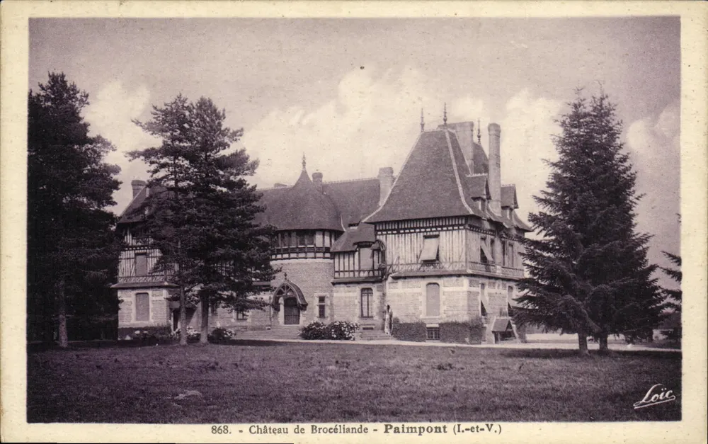 Castelo de Brocéliande - Paimpont (Ille-et-Vilaine) — Editor Loïc, n° 868 - Frente