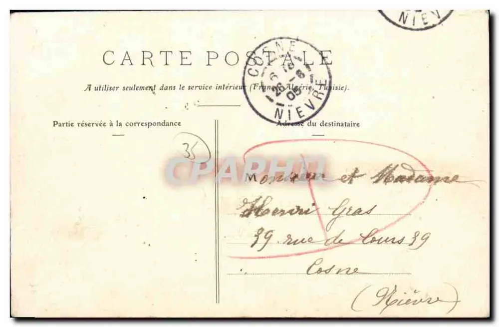 Floresta de Paimpont (Ille-et-Vilaine) - As Forjas - O Chalé — E. Mary-Haussoulet, edição n°322 - Verso