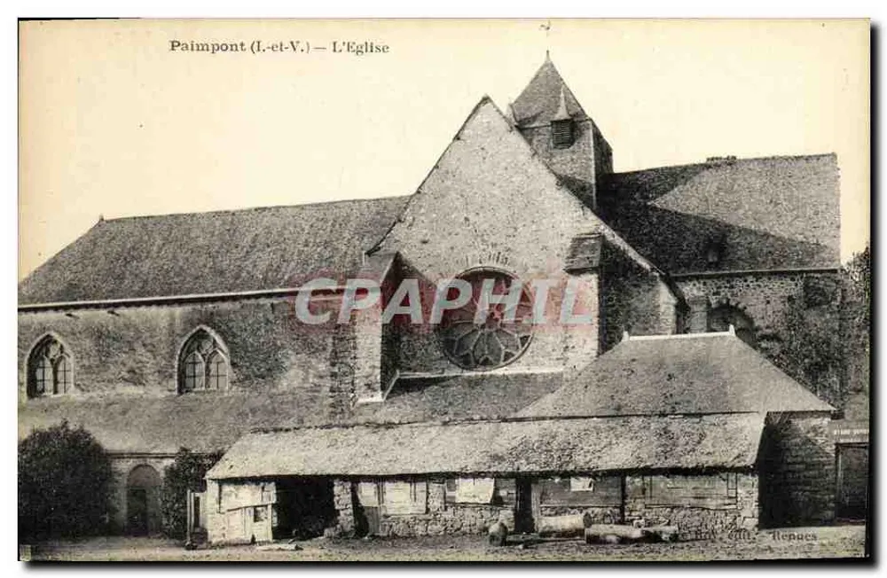 Paimpont (Il.-et-V.) — L'Église — Renues - Awers