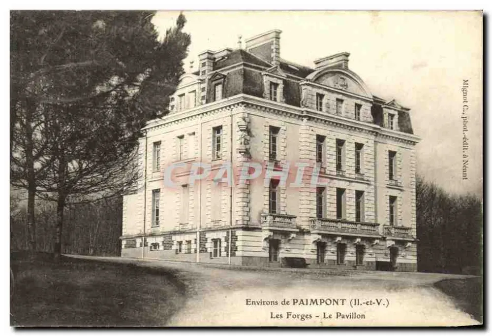 Les Forges - Le Pavillon — Environs de Paimpont (Il.-et-V.) — Mignon (Cr., phot.-édit. à Nant) - Frente