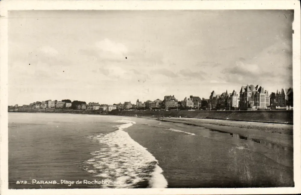 Praia de Rochebonne — Paramé — Edição JFM (Alpes-Maritimes) n°573 - Frente