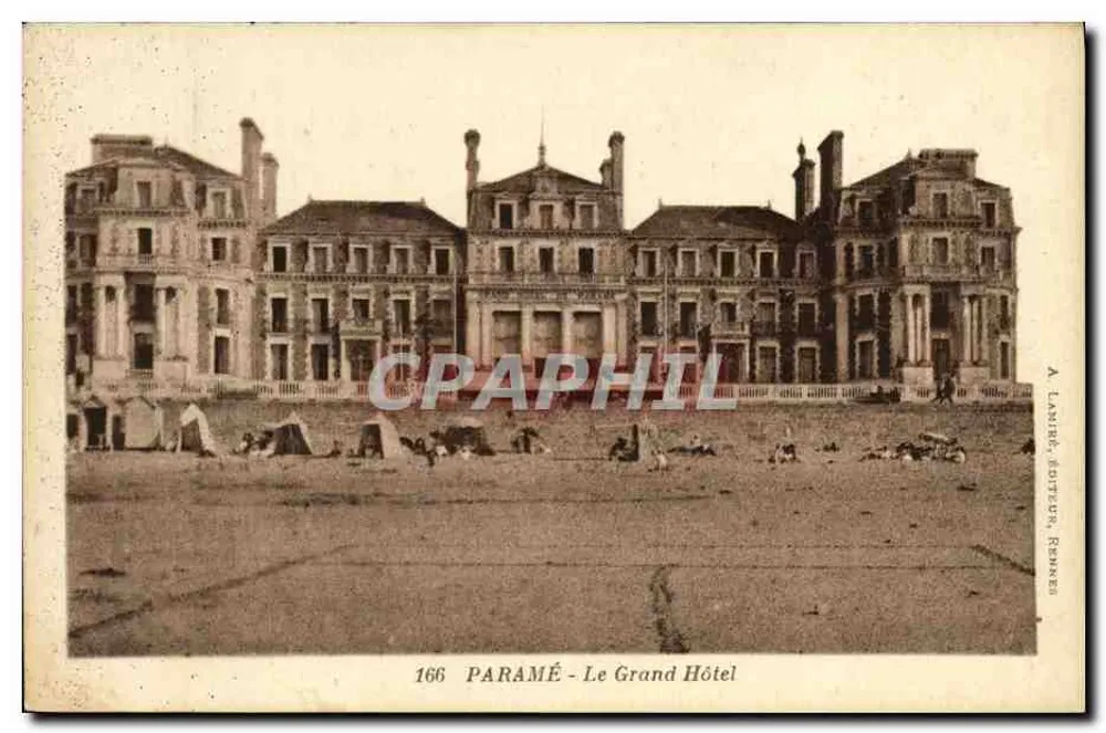 Paramé — O Grand Hôtel — A. Lanié, Editor, Rennes - Frente
