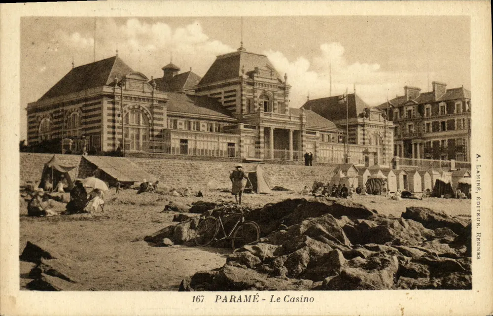 Paramé - O Casino — editor A. Lamipé, Rennes, n° 167 - Frente