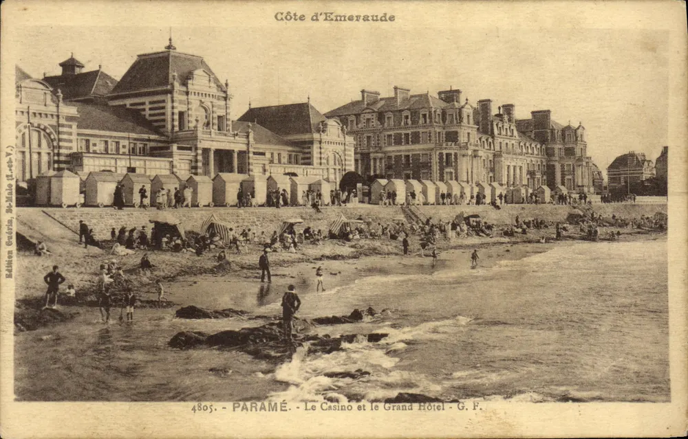 Paramé - Das Casino und das Grand Hotel - Côte d'Émeraude - Édition Gérin, St-Malo (Nr. 4805) - Vorderseite
