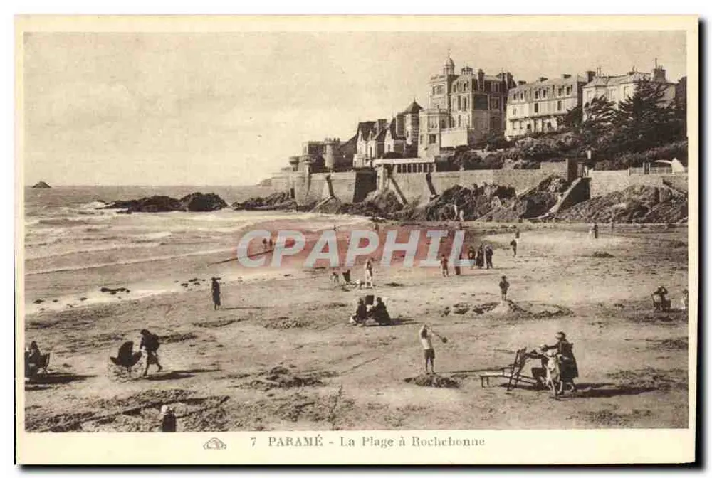 De Strand bij Rochebonne — Paramé — nr. 7 - Voorkant