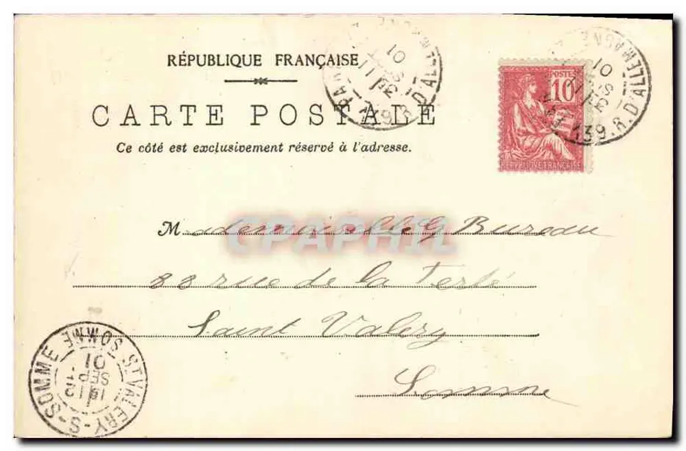 Ponta de Rochebrune — Paramé — J.-L. edit. Paris - Verso