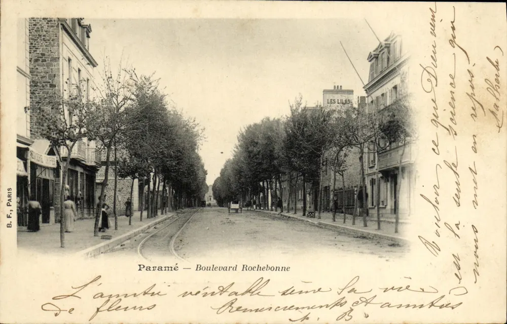 Paramé — Bulwar Rochebonne — B.F., Paryż - Awers