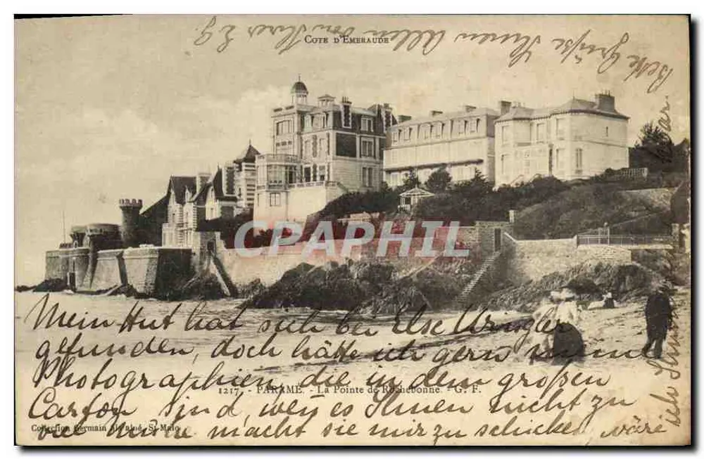 A Ponta de Rochebonne — Parmé, Costa da Esmeralda — G. F. - Coleção Germain St-Malo - Frente