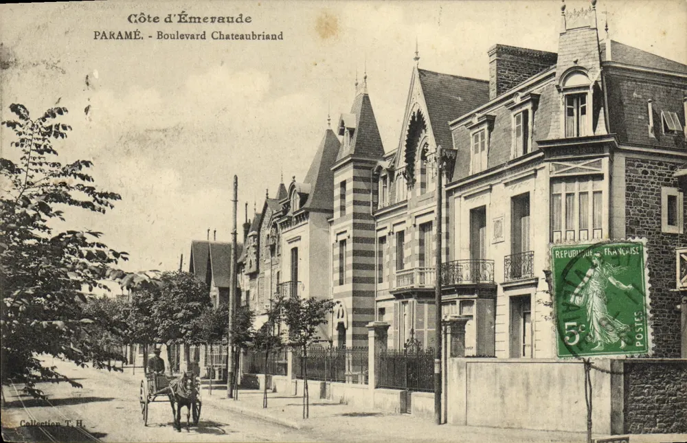 Côte d'Émeraude — Boulevard Chateaubriand — éditeur PARAMÉ - Frente