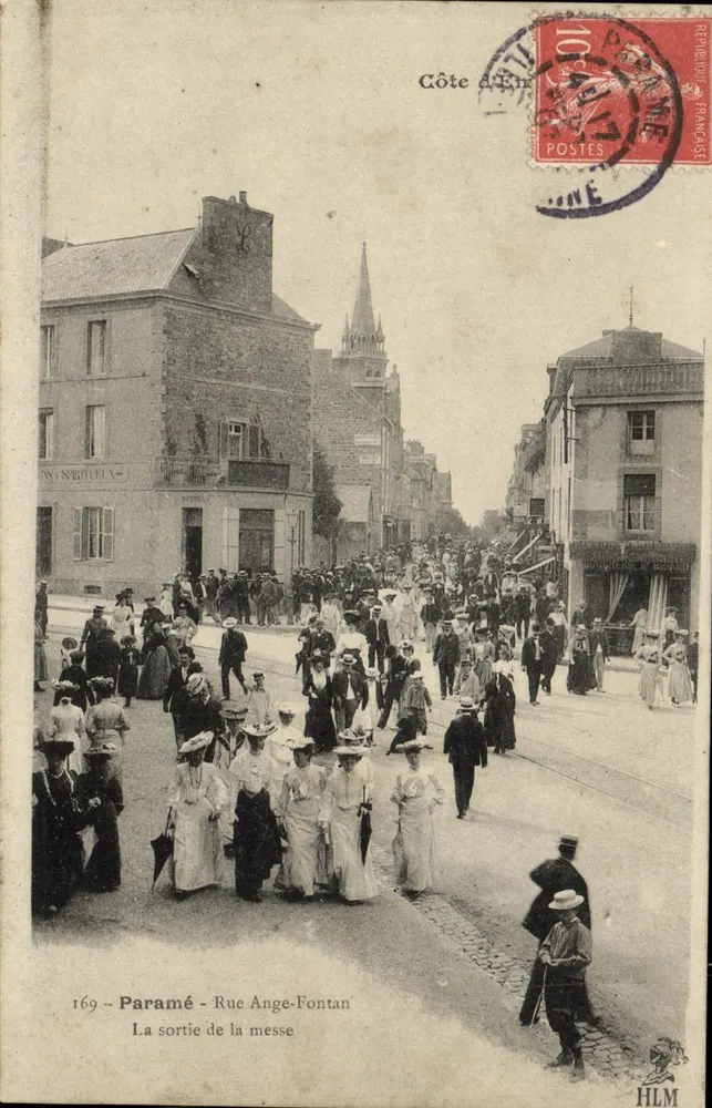 Paramé - Rue Ange-Fontan - Der Ausgang aus der Messe — HLM, n°169 - Vorderseite
