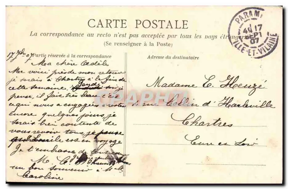 Paramé - Rue Ange-Fontan - Der Ausgang aus der Messe — HLM, n°169 - Rückseite