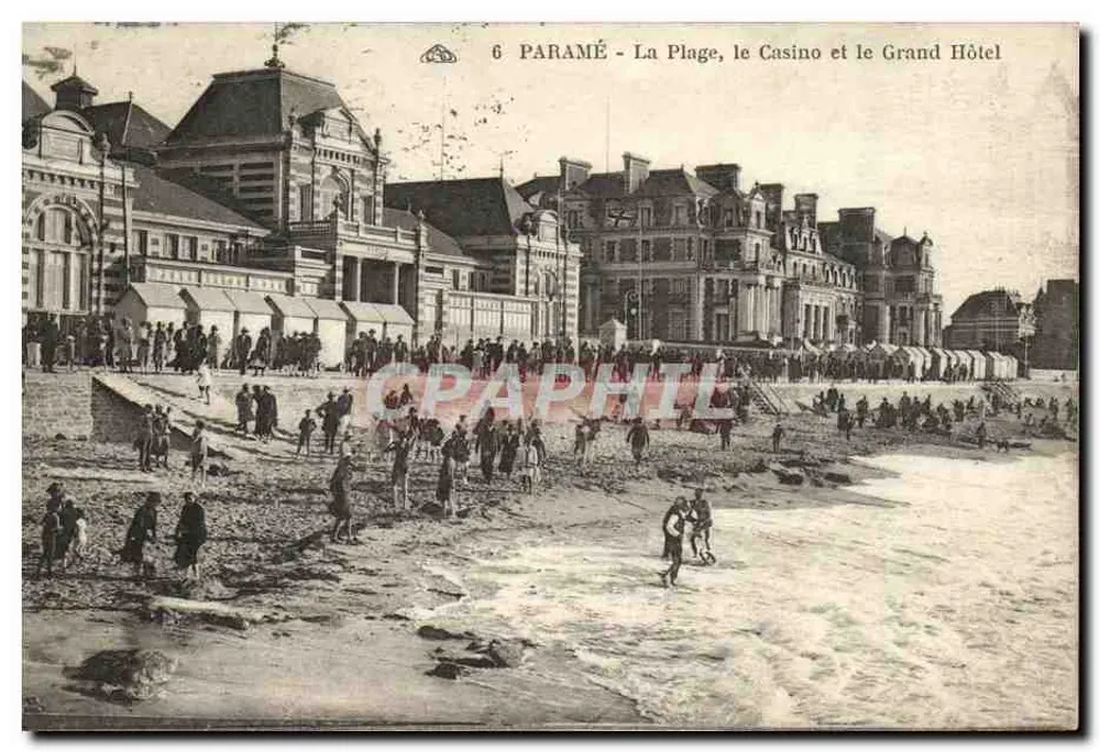 Paramé - Der Strand, das Casino und das Grand Hotel — unbekannter Verlag, Seriennummer 6 - Vorderseite