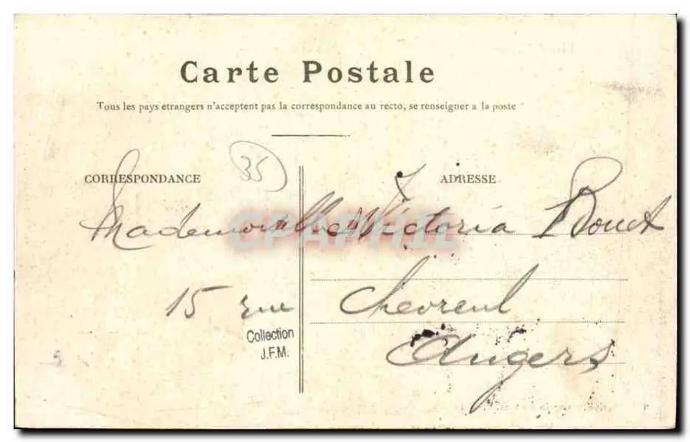 Paramé — Uma parte da Digue G.F. — Coll. Germain fils aîné, St-Malo - Verso