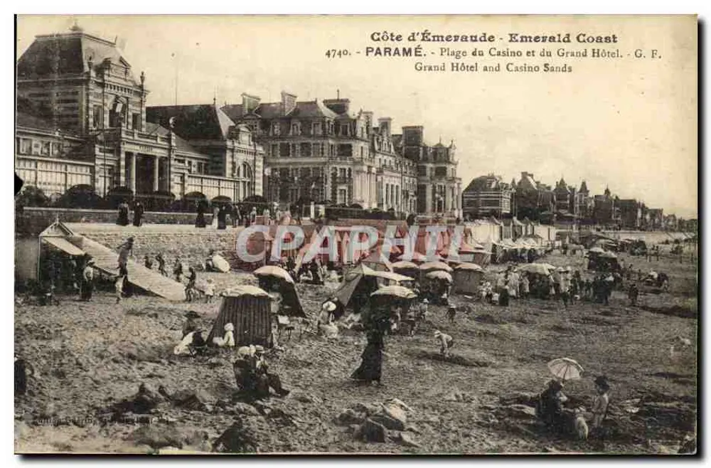 Paramé - Strand des Casinos und des Grand Hotels - G.F. 4740 - Vorderseite