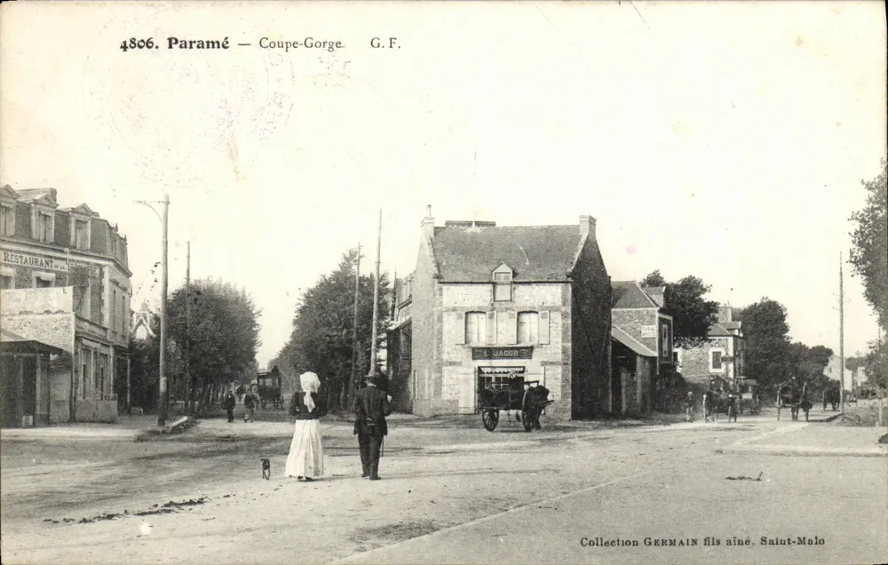 Paramé — Coupe-Gorge — G.F. — Coleção Germain fils, Saint-Malo - Frente