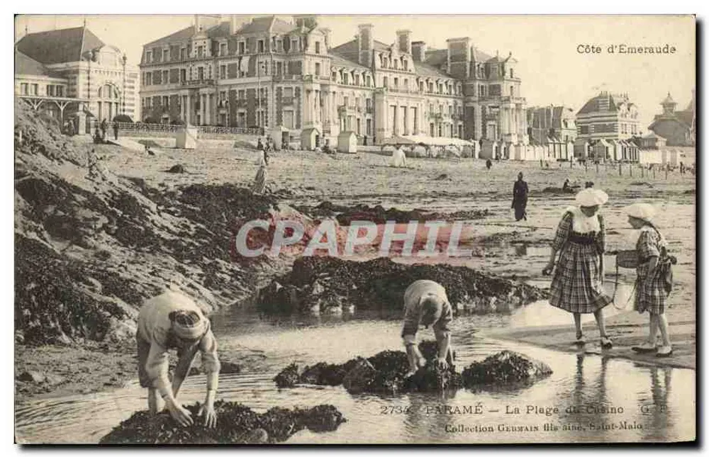 Paramé — Die Casino-Strandpromenade — Côte d'Emeraude — G.P. — Sammlung Germain fils aîné, Saint-Malo - Vorderseite