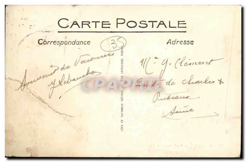 Paramé — Le Casino — éditeur LL, n° 32 - Verso