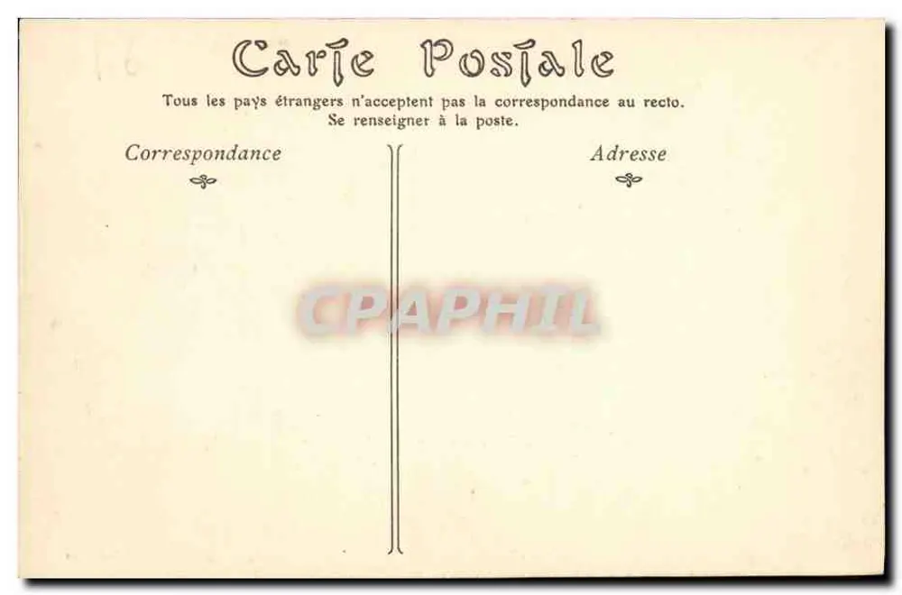 Paramé — A Praia e as Rochas — N.D. Piron, n° 210 - Verso