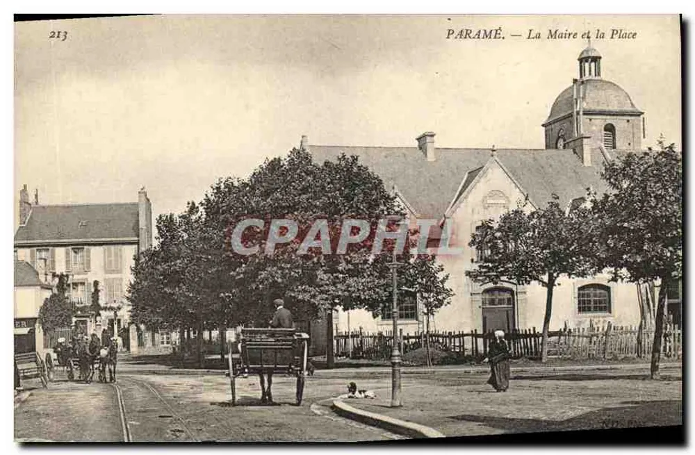 Paramé — Das Rathaus und der Platz — n°213 - Vorderseite