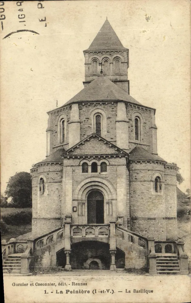 La Péninière — A Basílica — Garnier e Coeonnier, editor — Rennes (I.-e-V.) - Frente