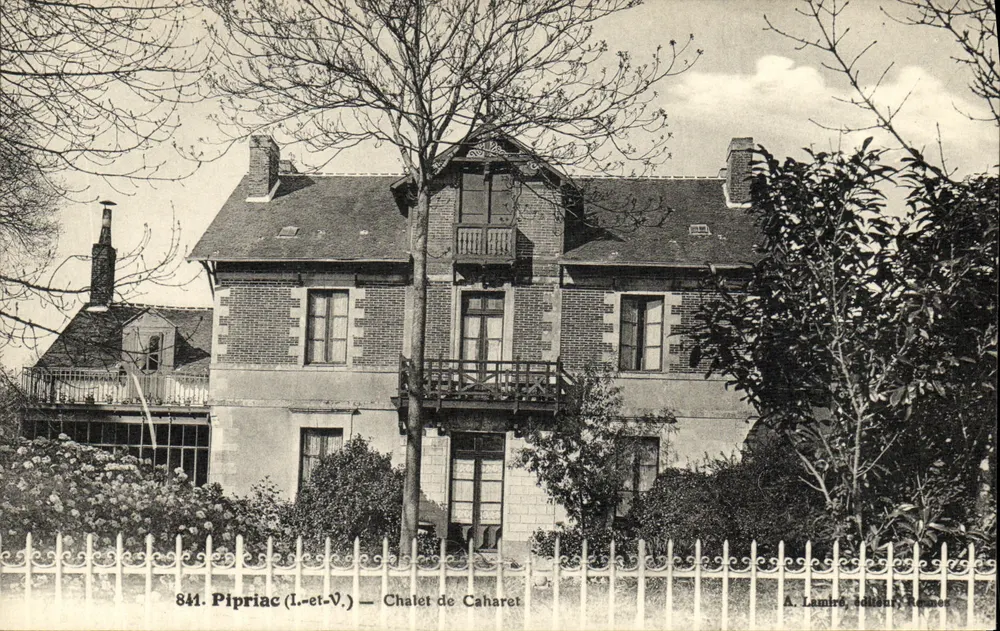 Pipriac (Ille-et-Vilaine) — Chalet de Caharet — A. Lumière, editor, Rennes - Frente