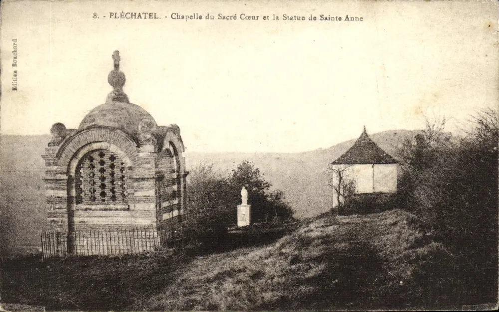 Pléchâtel - Kapelle des Heiligen Herzens und Statue der Heiligen Anna — Borchard-Ausgabe - Vorderseite