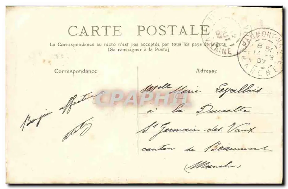 Pleine Fougères — Coleção Breuille — editor Breuille - Verso