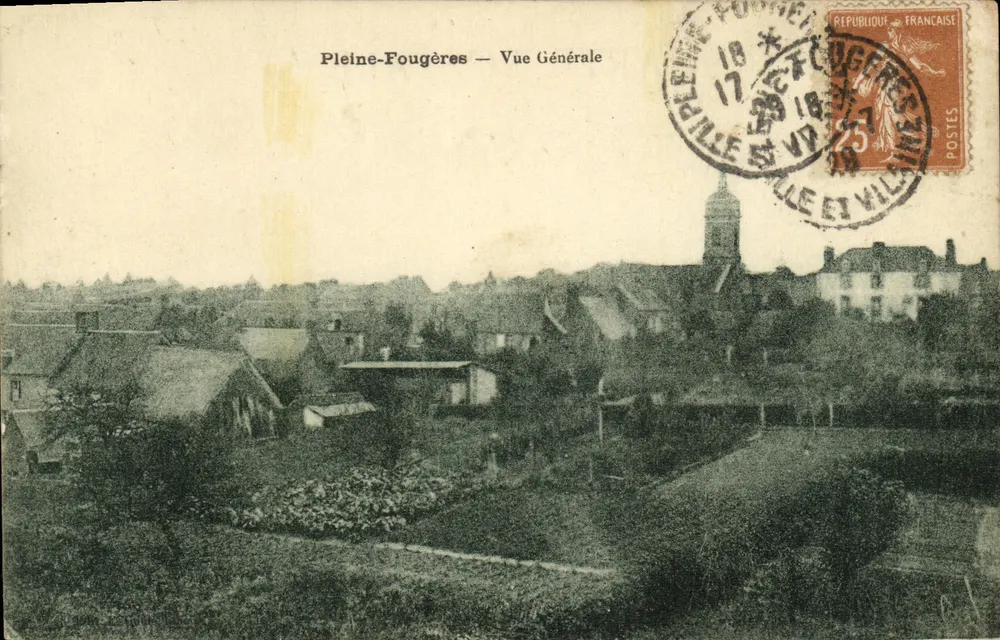 Pleine-Fougères — Allgemeiner Blick — Verleger A. Berriat & R. Pneuau, Nr. 35 - Vorderseite