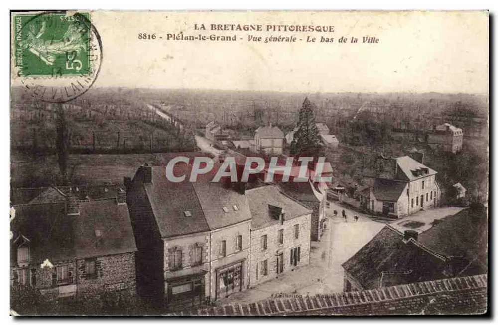 Plélan-le-Grand — Vue générale — Le bas de la Ville — éditeur : L'Édition A. Wurz - Vorderseite