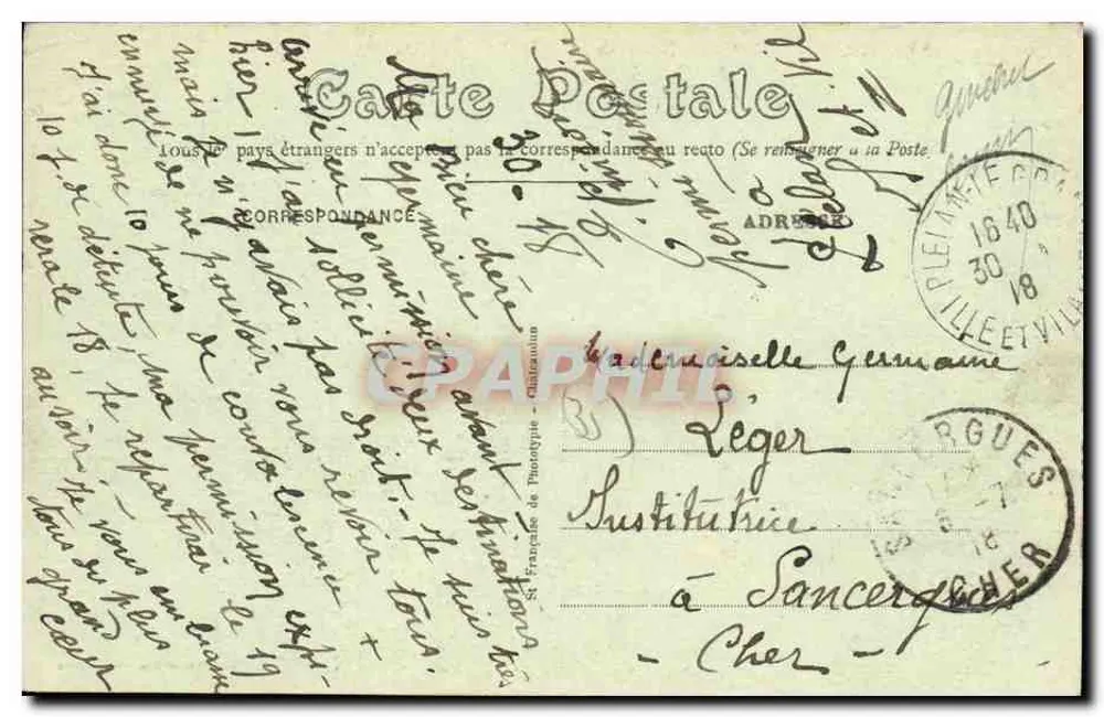 Piélan (I.-et-V.) — Luftbild in Richtung Rathaus — Verlag E. Mary-Roussellière - Rückseite
