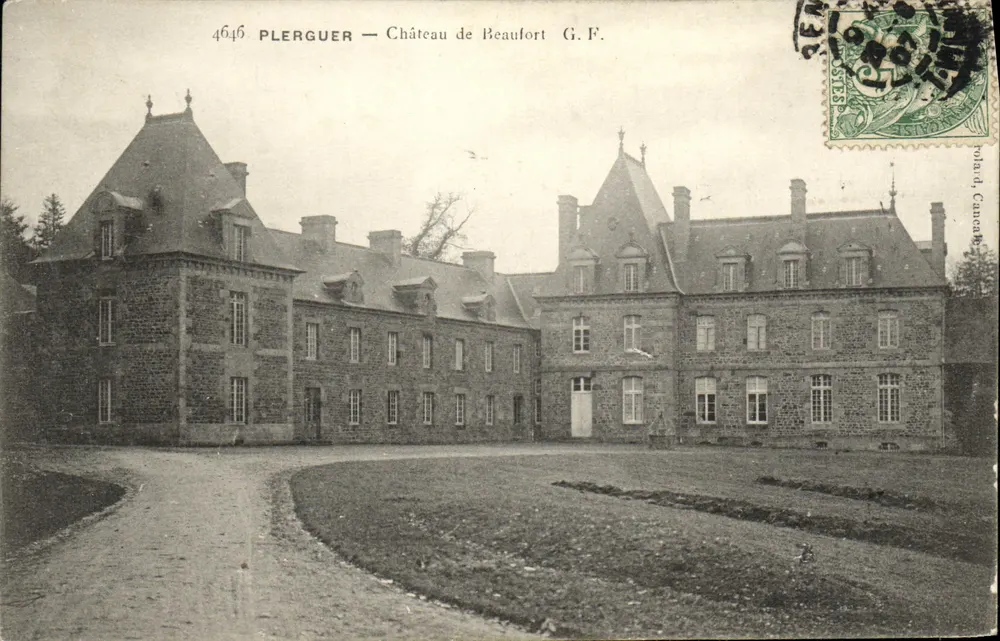 Plerguer — Castelo de Beaufort — G.F. — Polard, Caen - Frente