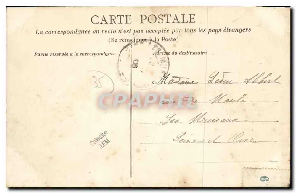 Château de la MOTTE-BEAUMANOIR — Pleugueneuc (I.-et-V.) — V.D. 72 - Verso