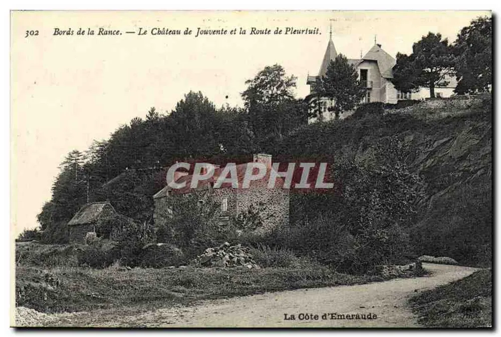 Ufer der Rance - Schloss Jouvente und die Straße nach Pleurtuit - Die Emerald Coast - Nr. 302 - Vorderseite