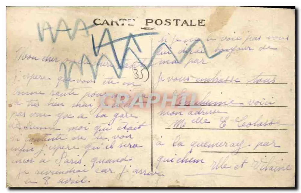 Pont Réan (I.-et-V) — L'Écluse du Moulin du Boël — Éditeur : imprimeur non identifié, n° 12 - Rückseite
