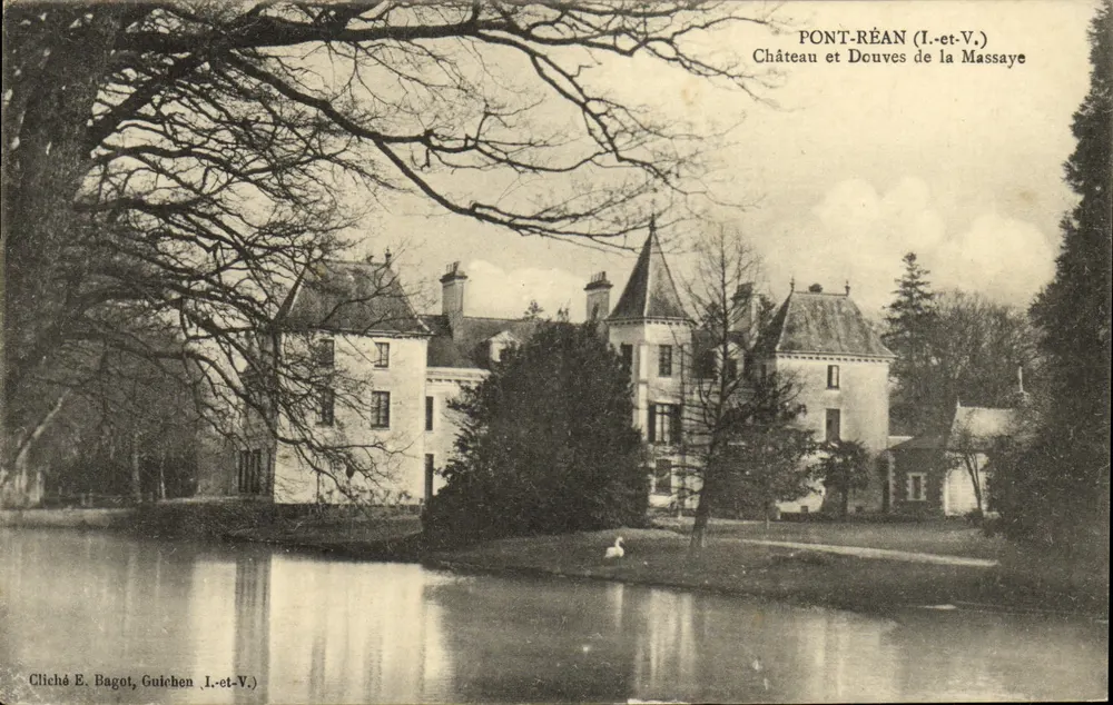 Schloss und Gräben der Massaye — Pont-Réan (I.-et-V.) — Foto von E. Bagot, Guichen (I.-et-V.) - Vorderseite
