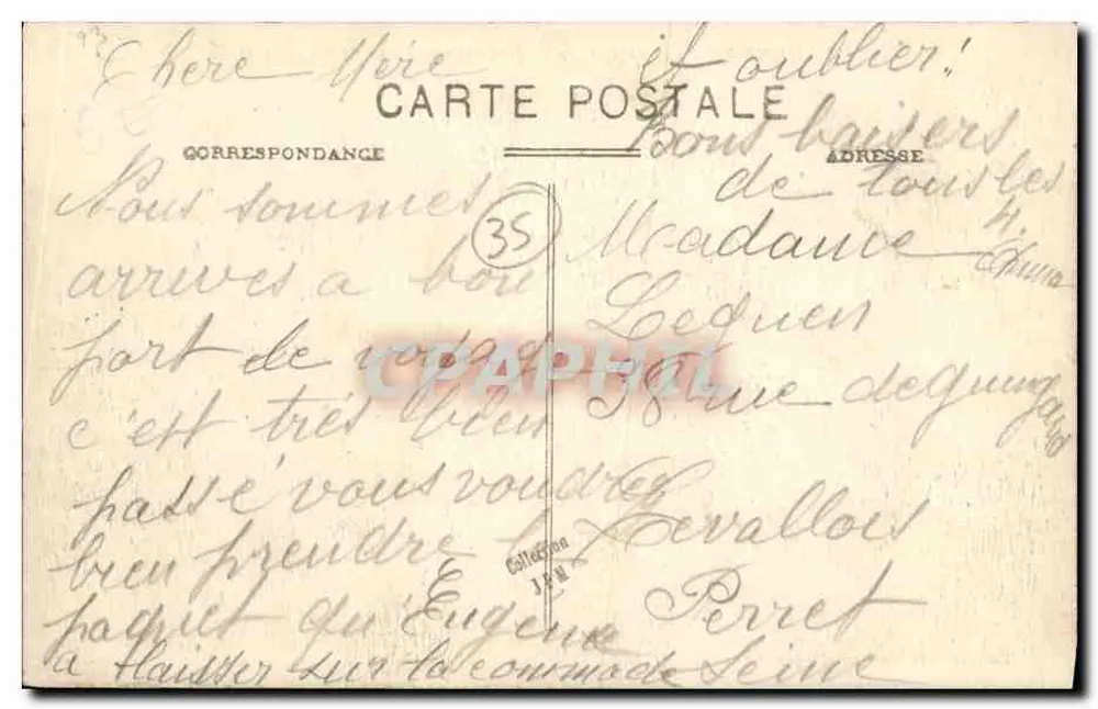 Rennes - Die Quais von Prévalaye und St-Cyr, am Morgen — Edition der Magasins Modernes, Nr. 18 - Rückseite
