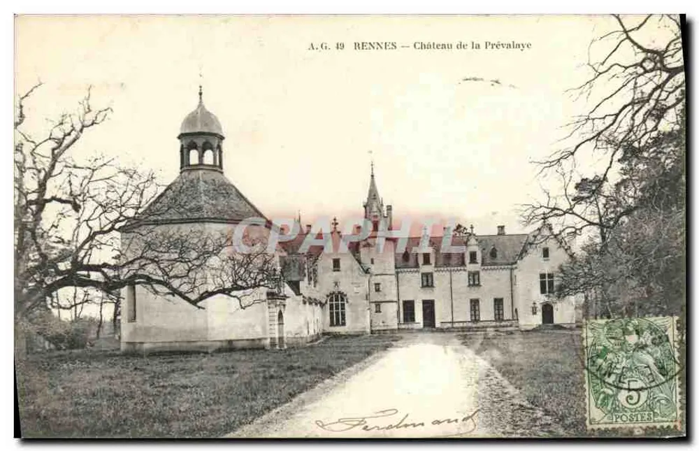 Rennes — Castelo de la Prévalaye — A.G. 49 - Frente