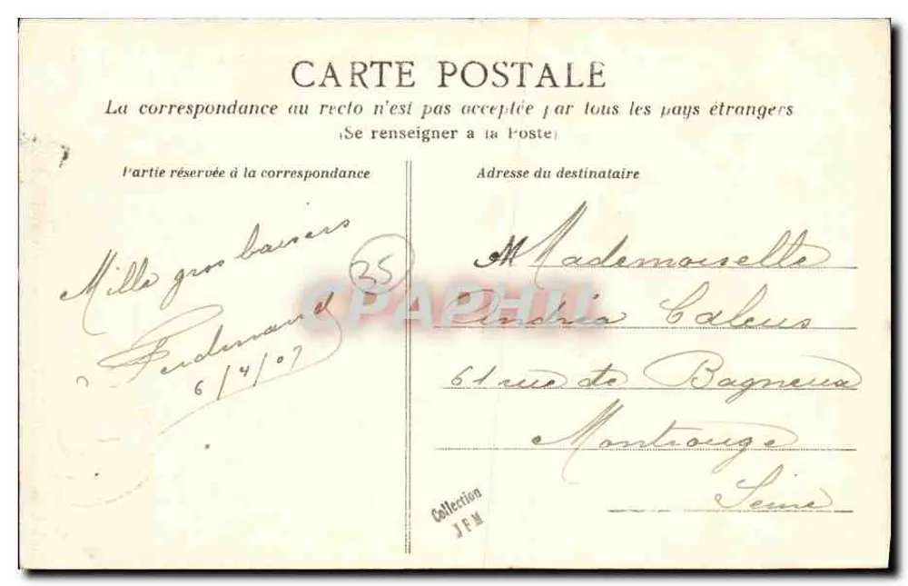 Rennes — Castelo de la Prévalaye — A.G. 49 - Verso