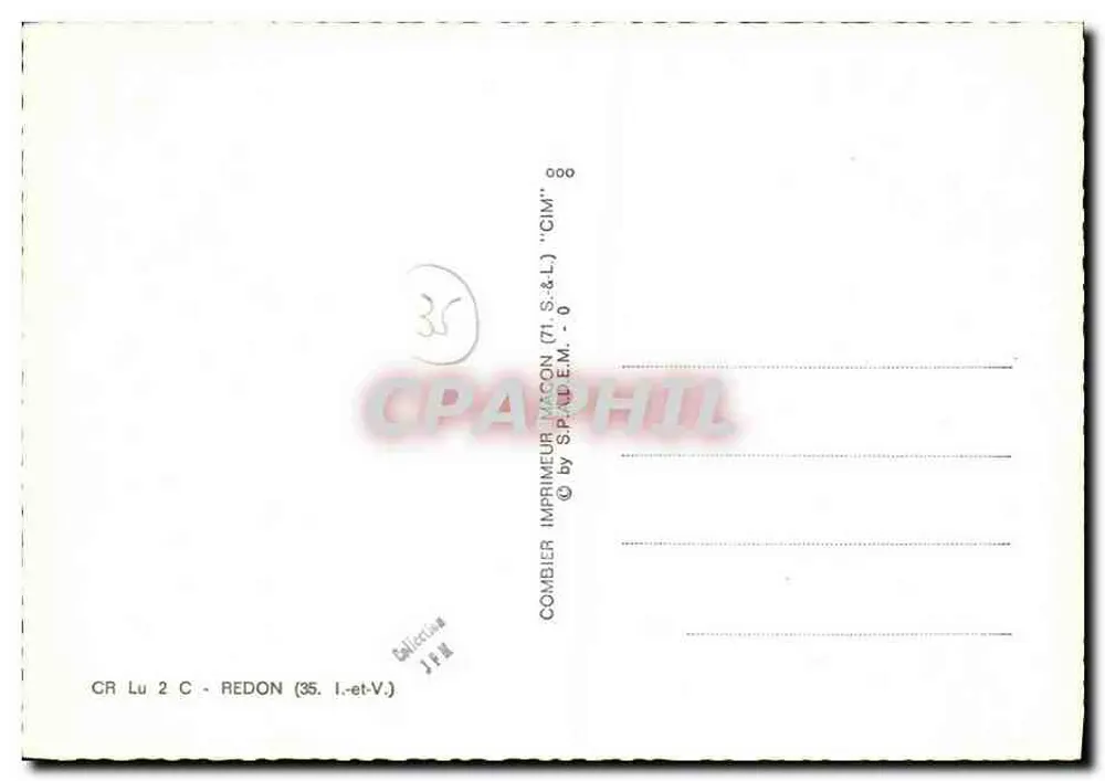 रेडॉन — आइल-ऑ-पीये पर दृश्य — प्रिंटर कॉम्बियर, संख्या 35 - पीछे