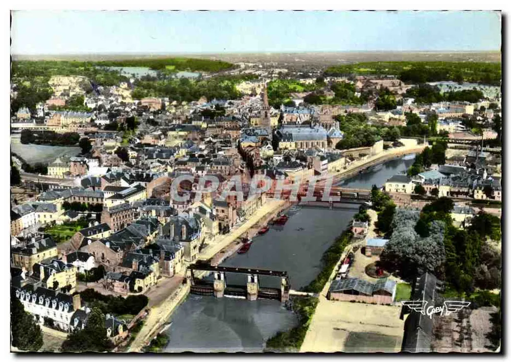 Redon (Il-et-V.) — Vista generale, Ponti e Nuovi Ponti — Artaud Frères, Nantes - Recto
