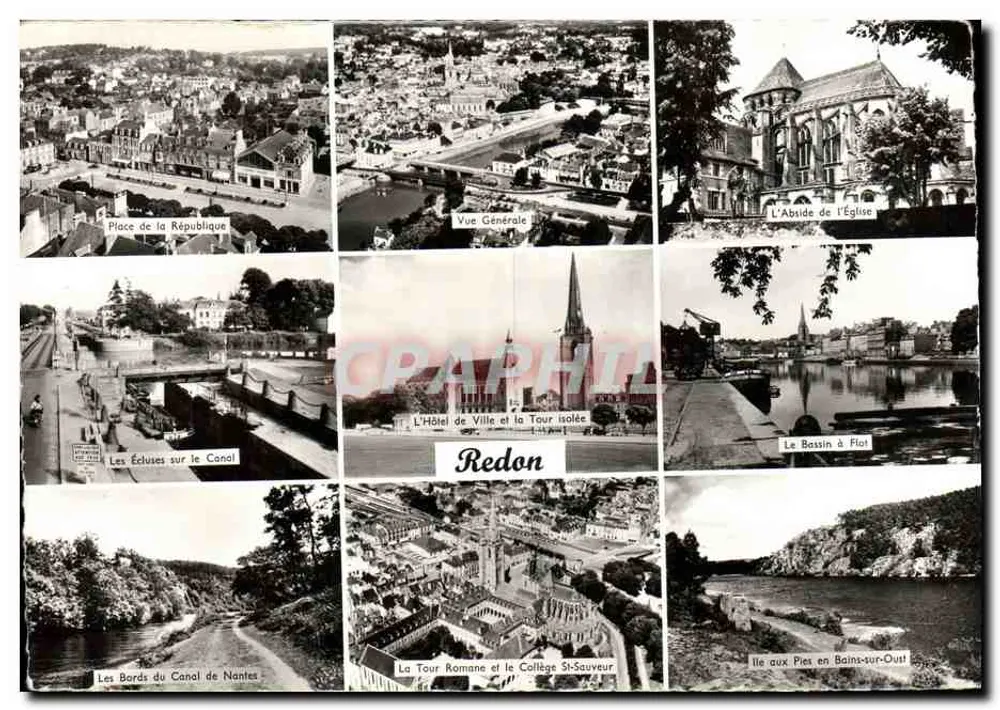 Redon — Allgemeiner Blick und ikonische Orte — Verlage Gaby, Nantes - Vorderseite