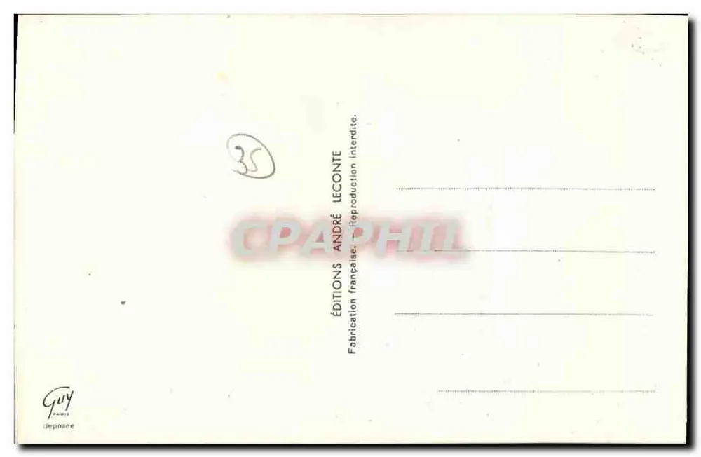 Teppichhändler — Verlag André Leconte — n°35 - Rückseite