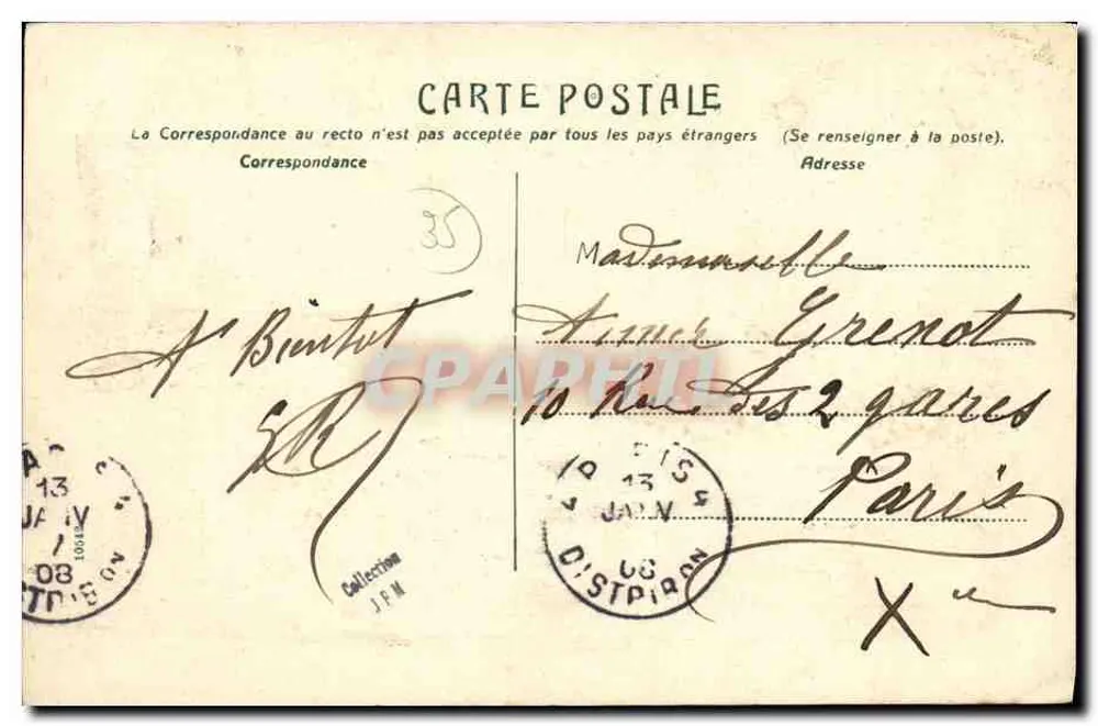 Redon — Panoramablick von der Turm — Erinnerung an Redon — Verlag nicht sichtbar - Rückseite