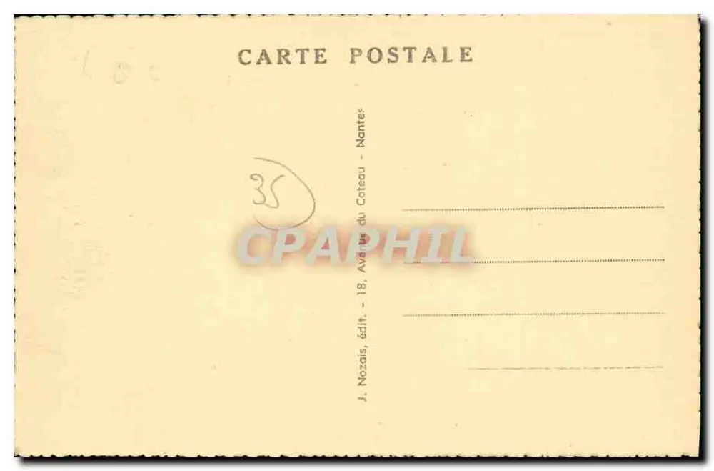 Redon (I.-et-V.) — Pittoreske alte Häuser, fotografiert unter einem Portal des 15. Jahrhunderts an der Ecke der Port Straße - Rückseite