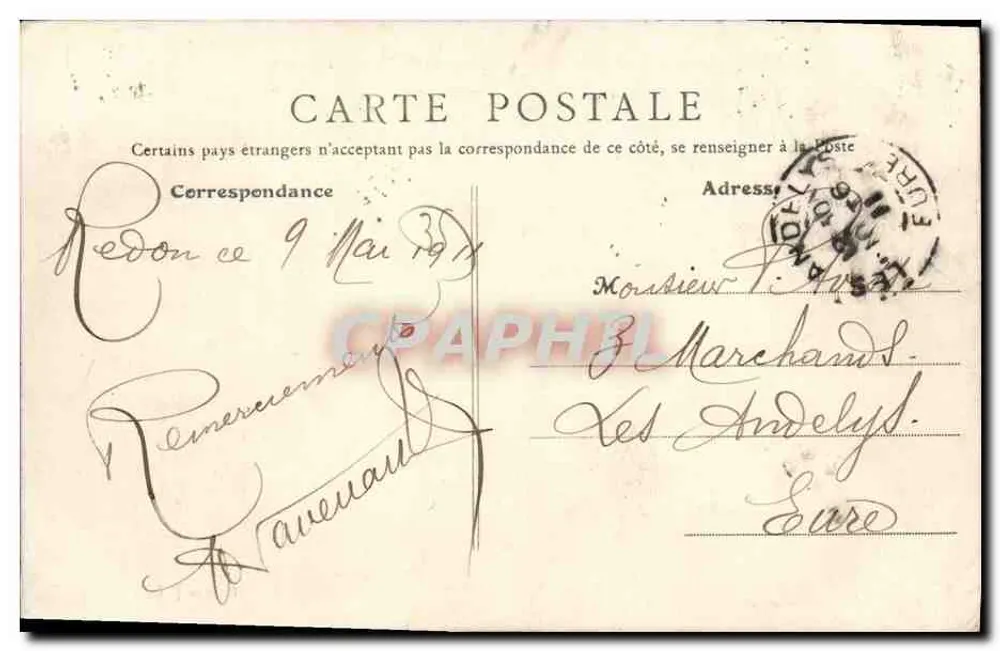Redon (I.-et-V.) — Die Vilaine und der Quai Duguay-Trouin — Edition J.P. - Rückseite
