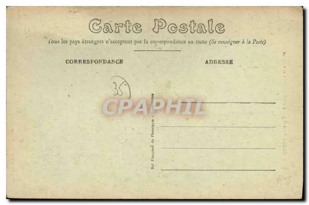 Redon (I.-et-V.) — Das Rathaus und die Kirche — Verlag Mary-Rousselière, Rennes - Rückseite