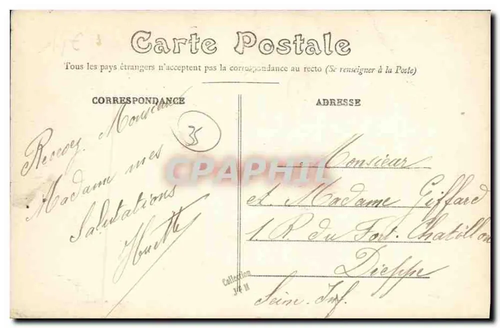 Redon (Ille-et-Vilaine) — Vista Geral — E. Mary Rouasellière editor. Rennes - Verso